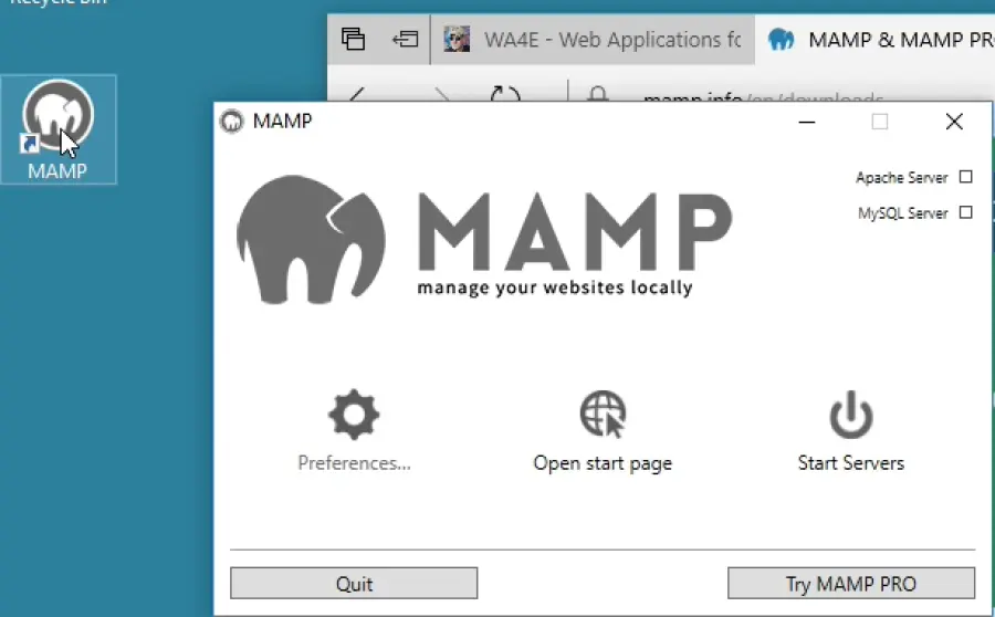 MAMP: cosa fare ne non si avvia mysql